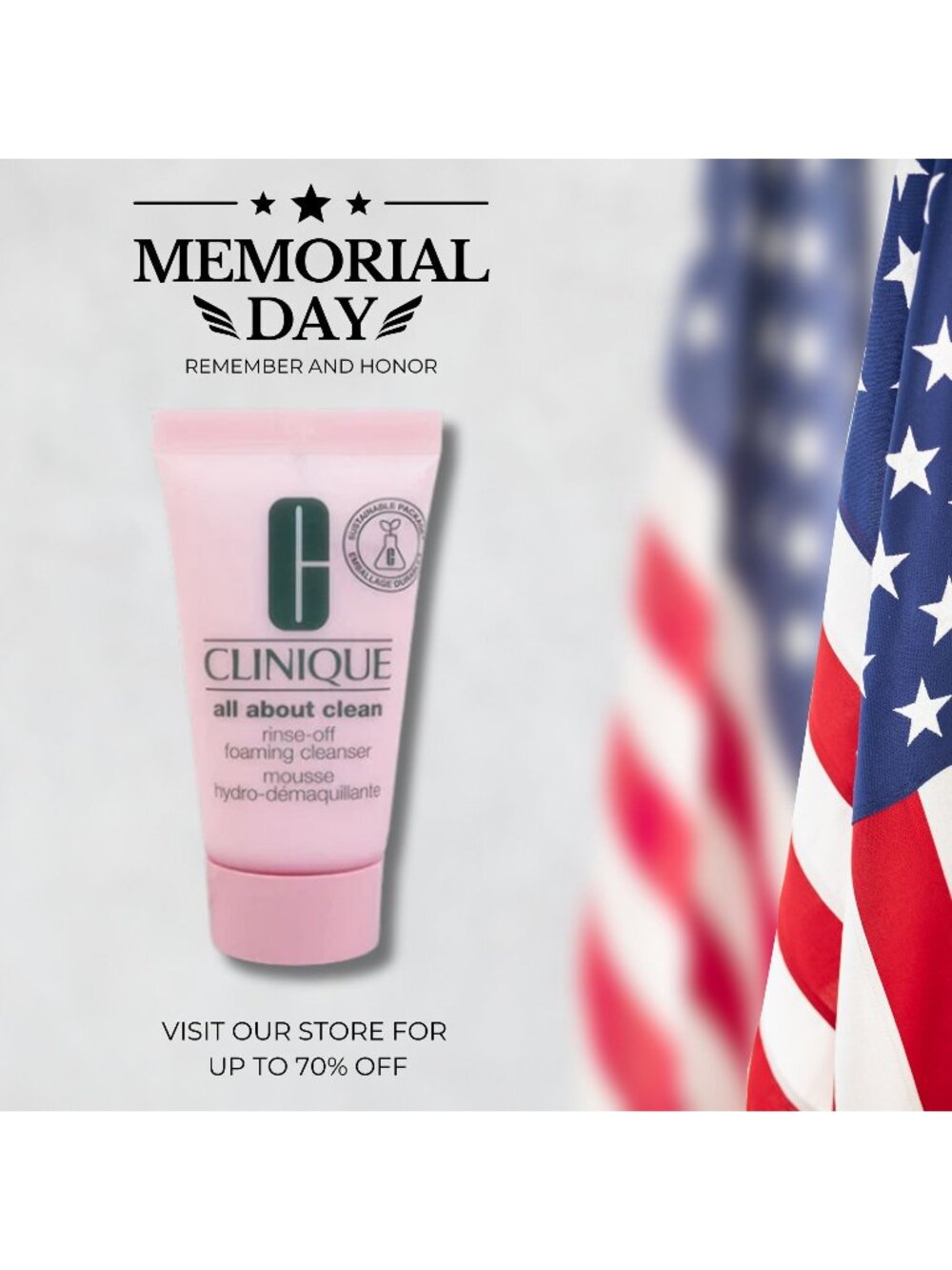 Clinique Rinse-Off Foaming Cleanser 1oz